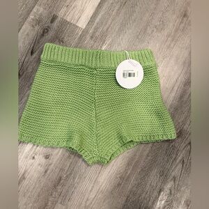 Princess Polly Light Green Knit High Waist Shorts
